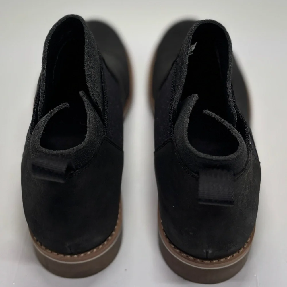 Chaco Women’s Black Leather Chelsea Boots Size 7 Waterproof Lug Sole Like New - Picture 7 of 12